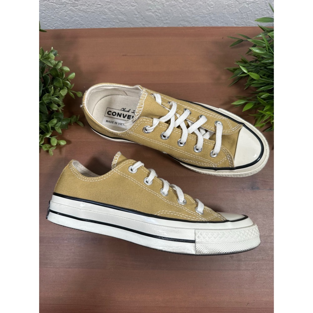 Converse Womens Chuck 70 Low Top Women Mustard Yellow Canvas Sneaker Size 6